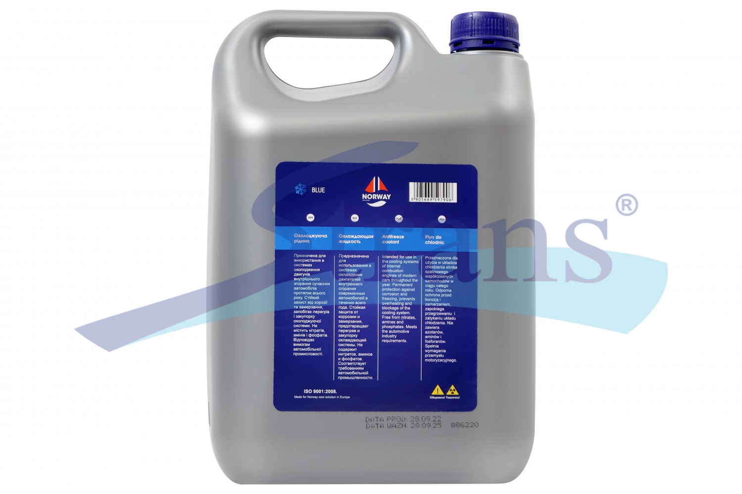 Антифриз Norway G11 -37°C 5Л. (Синій) Norwayg11Blue5L купити в